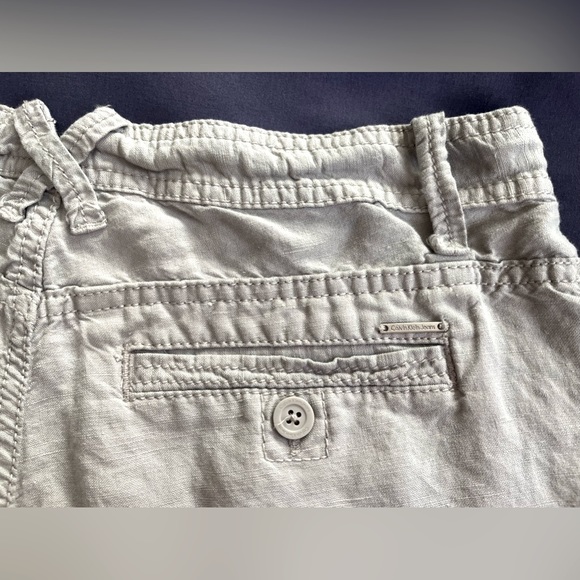 Calvin Klein Linen Shorts - Picture 4 of 5